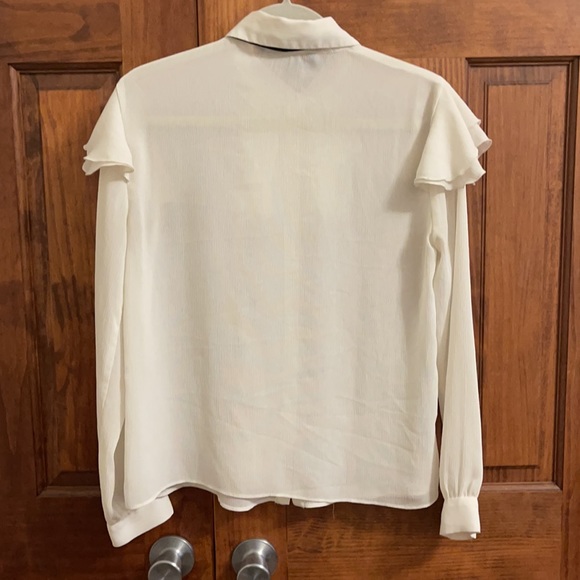 Zara Tie Neck Blouse - Picture 3 of 4